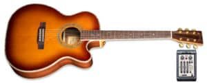 ZAD900CE Solid Spruce/Rosewood Acoustic Electric AURA Smaller “OM” Size Tobacco Sunburst BOGO