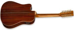 ZAD900CE 12 String Solid Spruce/Rosewood Acoustic Electric AURA Pro Series Black Lacquer